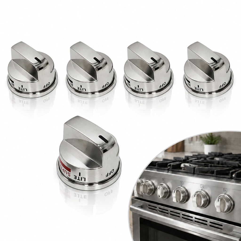 Gas Stove Knobs & Oven Knob Fit for LG LRG30355ST LRG30357ST