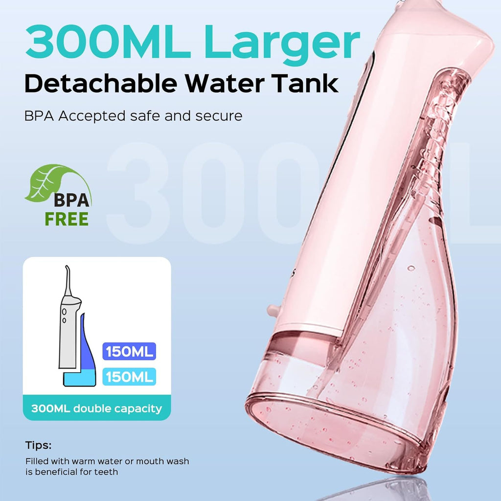 C20 & C41 Portable Water Flosser with Electric Toothbrush Combo: 2-in-1 Oral Clean Kit for Teeth, Braces, Gums Care