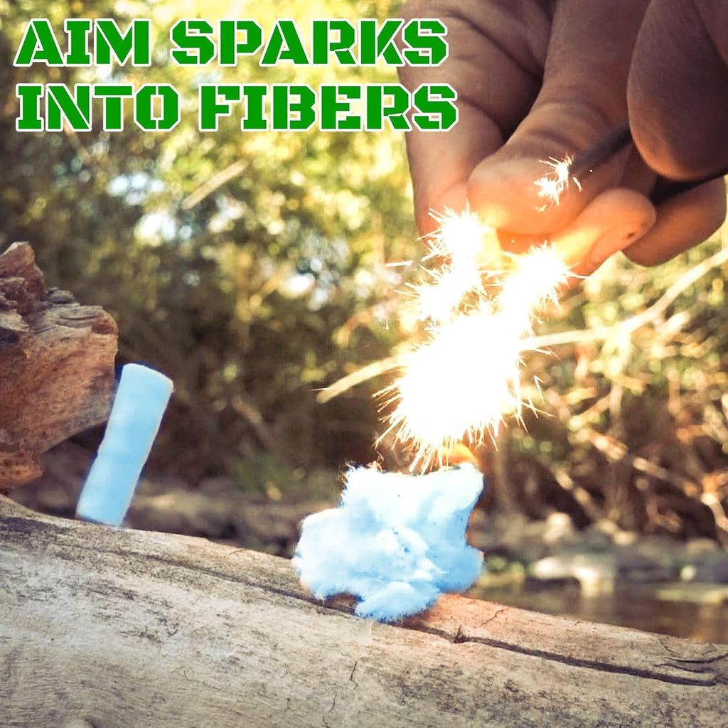 FIRE Starter Plugs (50 Pack) Extreme Winter & Weather Resistant Can Light 50+ Fires for Survival, Campfires