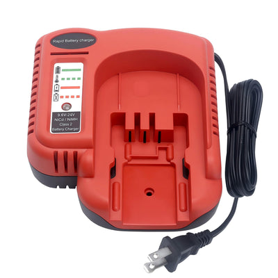 18V Multi-Voltage Rapid Battery Charger Compatible with Black & Decker Firestorm 18V 14.4V 12V 9.6V 24V NiCD/NiMH
