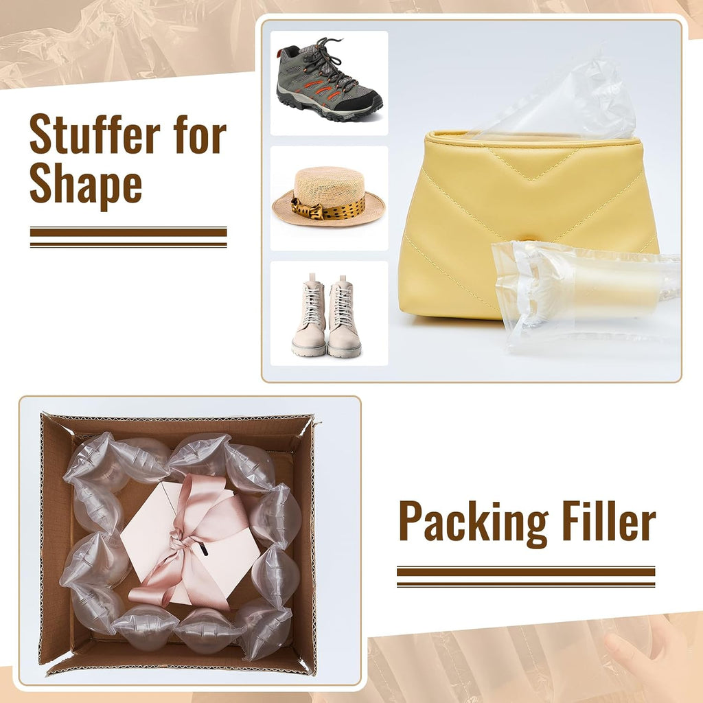 500 Count Air Pillows for Shipping with Hand Pump, 4" x 8"