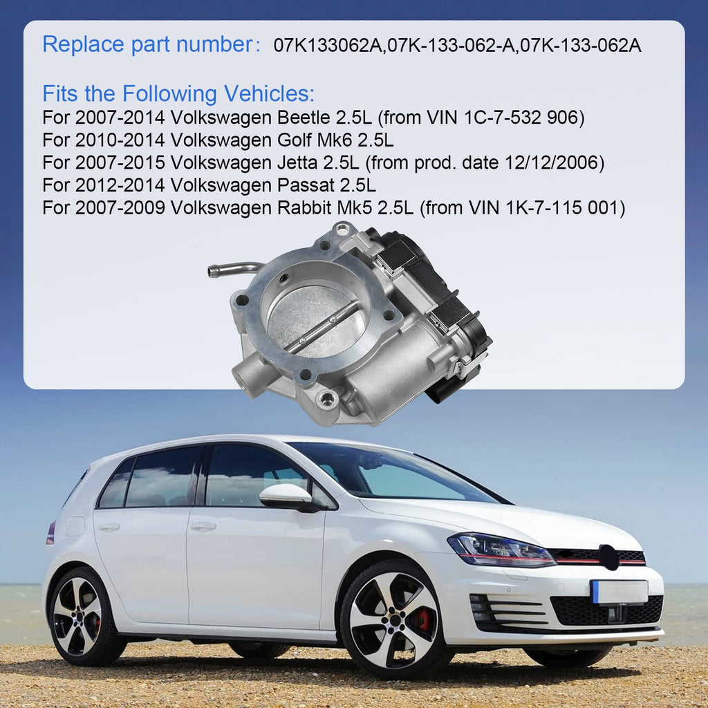 Electronic Throttle Body Compatible with 2007-2014 Volkswagen Beetle Golf