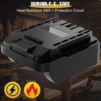Battery Adapter Compatible for Dewalt 20V Battery to Fit for Hyper Tough