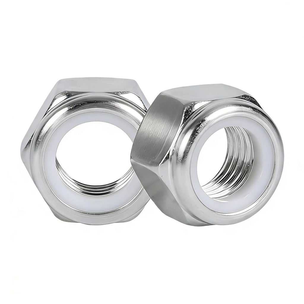 #6-32 Locknuts,110PCS 304 (18-8) Stainless Steel Nylon Insert Lock Nuts, Standard Inch Thread Nylock Nuts