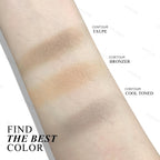 Face Sculpting Contour Palette, Smooth Matte Contour Pressed Powder, Ultra-fine Lightweight, Easy to Blend, Multiuse
