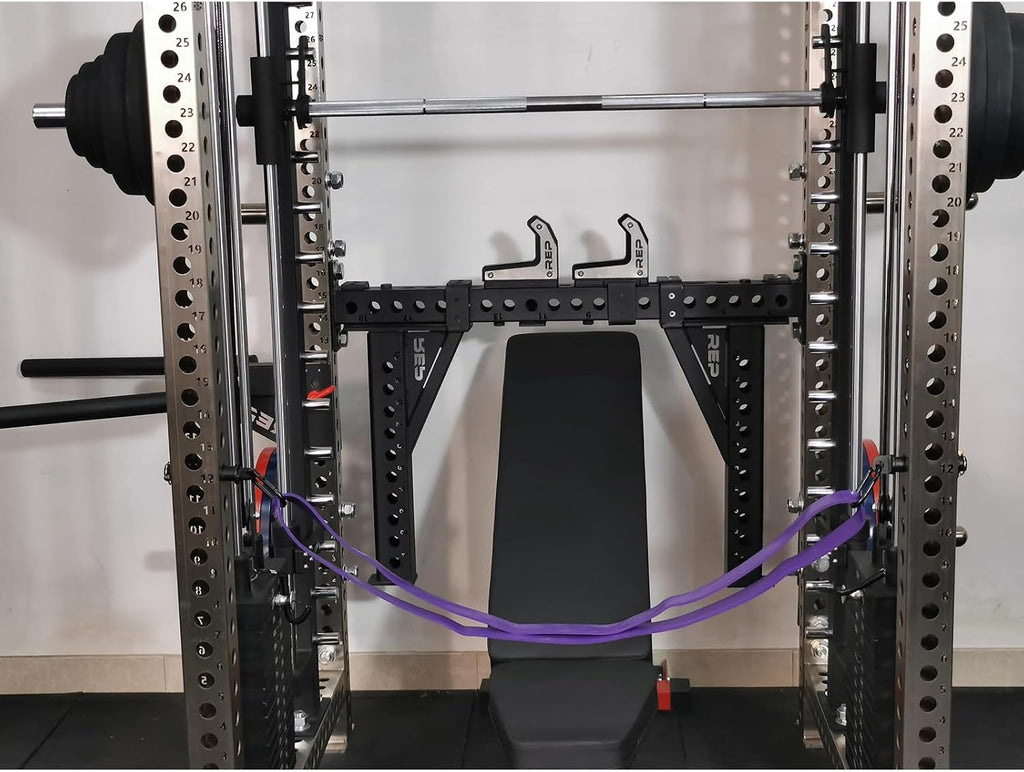 Power Cage Squat Rack Home Gym Accessory, Fits 3x3 Rack with 1" Hole