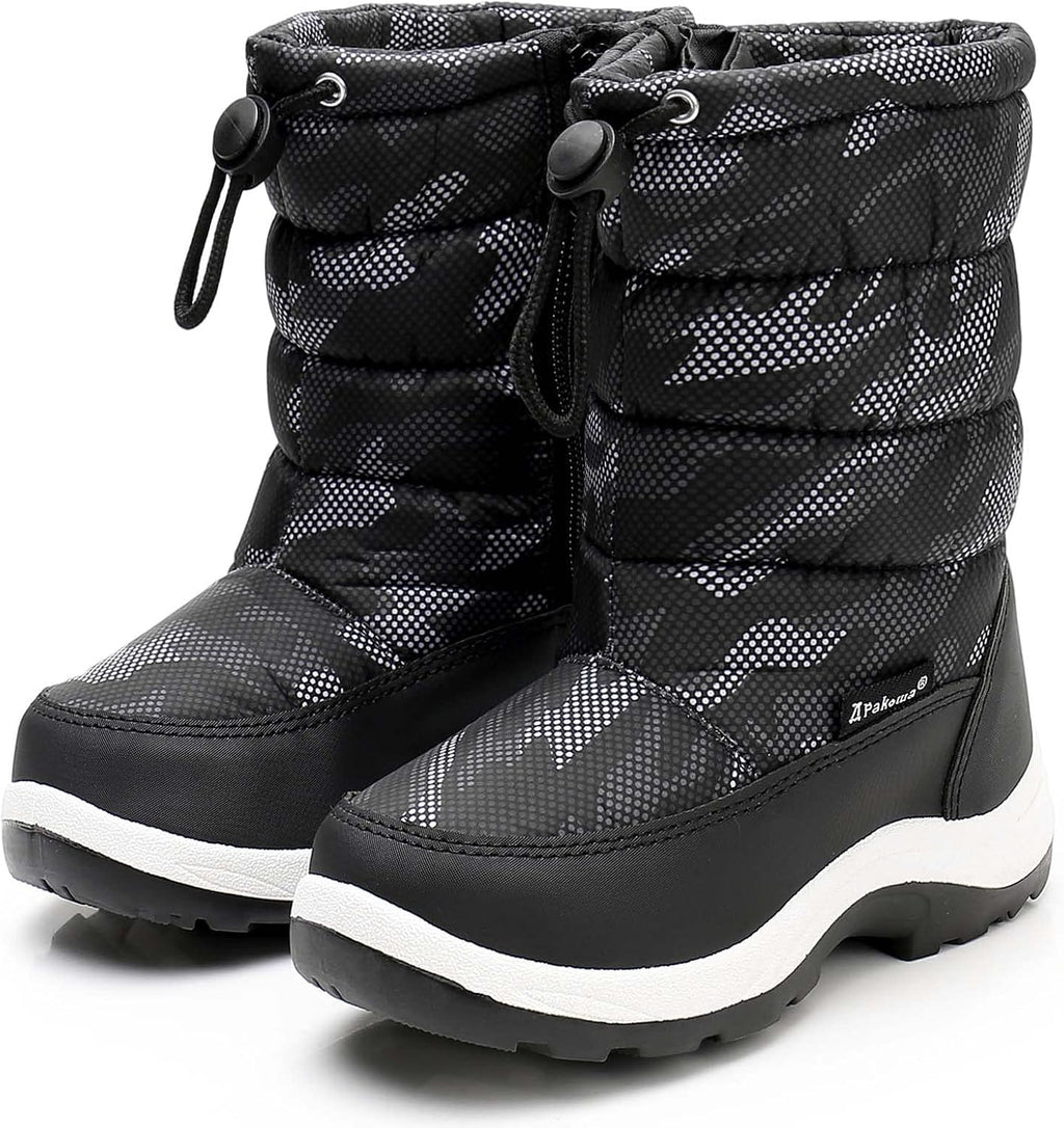 Kids Boys Girls Cold Weather Water Resistant Winter Snow Boots | Toddler/Little Kid/Big Kid
