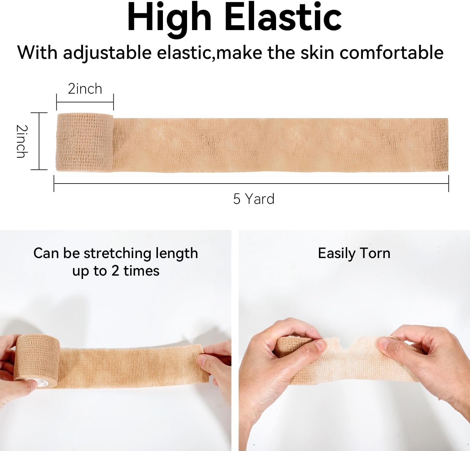 Self Adhesive Bandage Wrap,Bandage Tape,Medical Tape,Vet Tape | Athletic Tape Gauze,for First Aid,Sports, Wrist