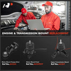 A-Premium Engine Motor and Transmission Mount Kit, with Torque Strut Mount