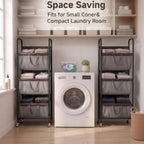 3 Tier Laundry Hamper Sorter, Rolling Laundry Basket on Wheels