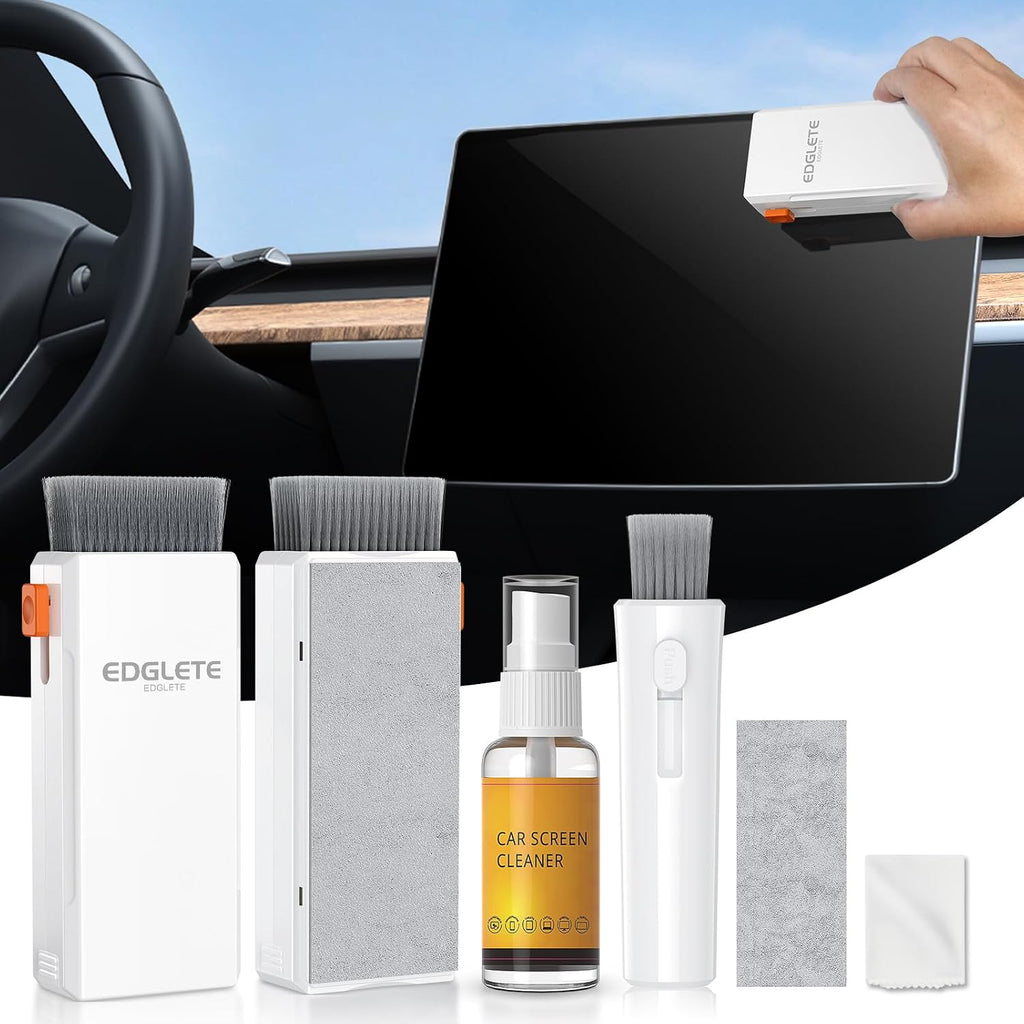 Car Screen Cleaner Spray and Wipe, Car Interior Cleaner Detailing Kit Screen Cleaning Tool for Touchscreen Display