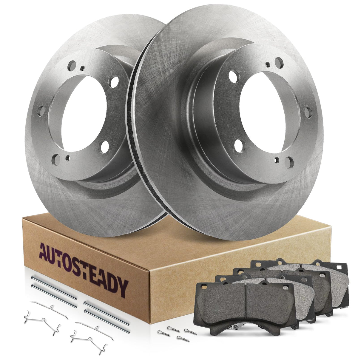 AUTOSTEADY 13.94" Brake Kit Front Compatible with 2008-2022 Toyota Sequoia