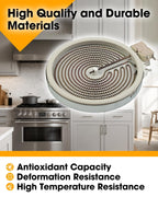 Range Oven Single Radiant Surface Element 8" 2000W Fit for GE Stove Burner