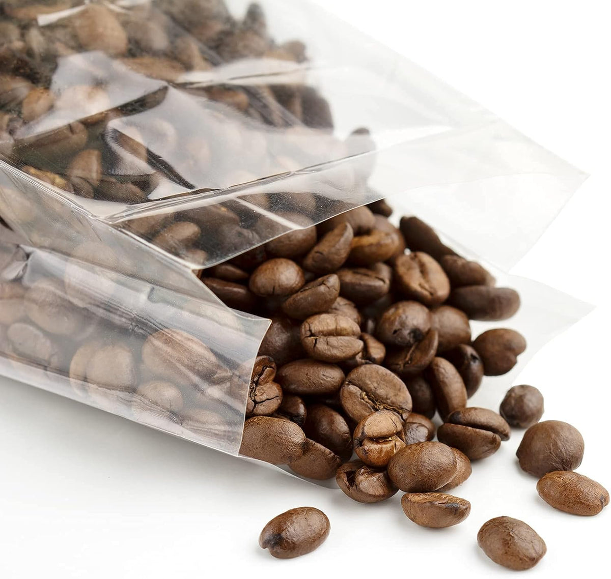 Gusseted Flat Bottom Cellophane Bags 4x4x10 In 50Pcs