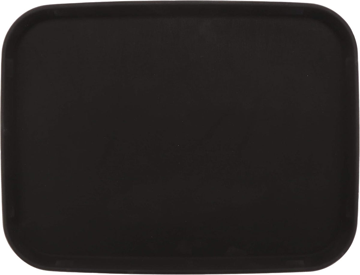G.E.T. NS-1520-BK BPA-Free Non-Slip Plastic Rectangular Serving Tray, 15" x 20", Black
