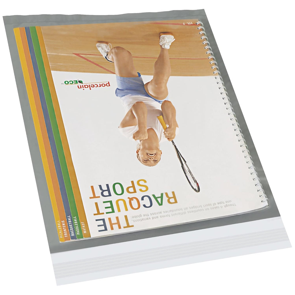 Clear View Poly Mailer Envelopes, 10" x 13", Clear/White, Self Seal, Waterproof and Puncture Resistant
