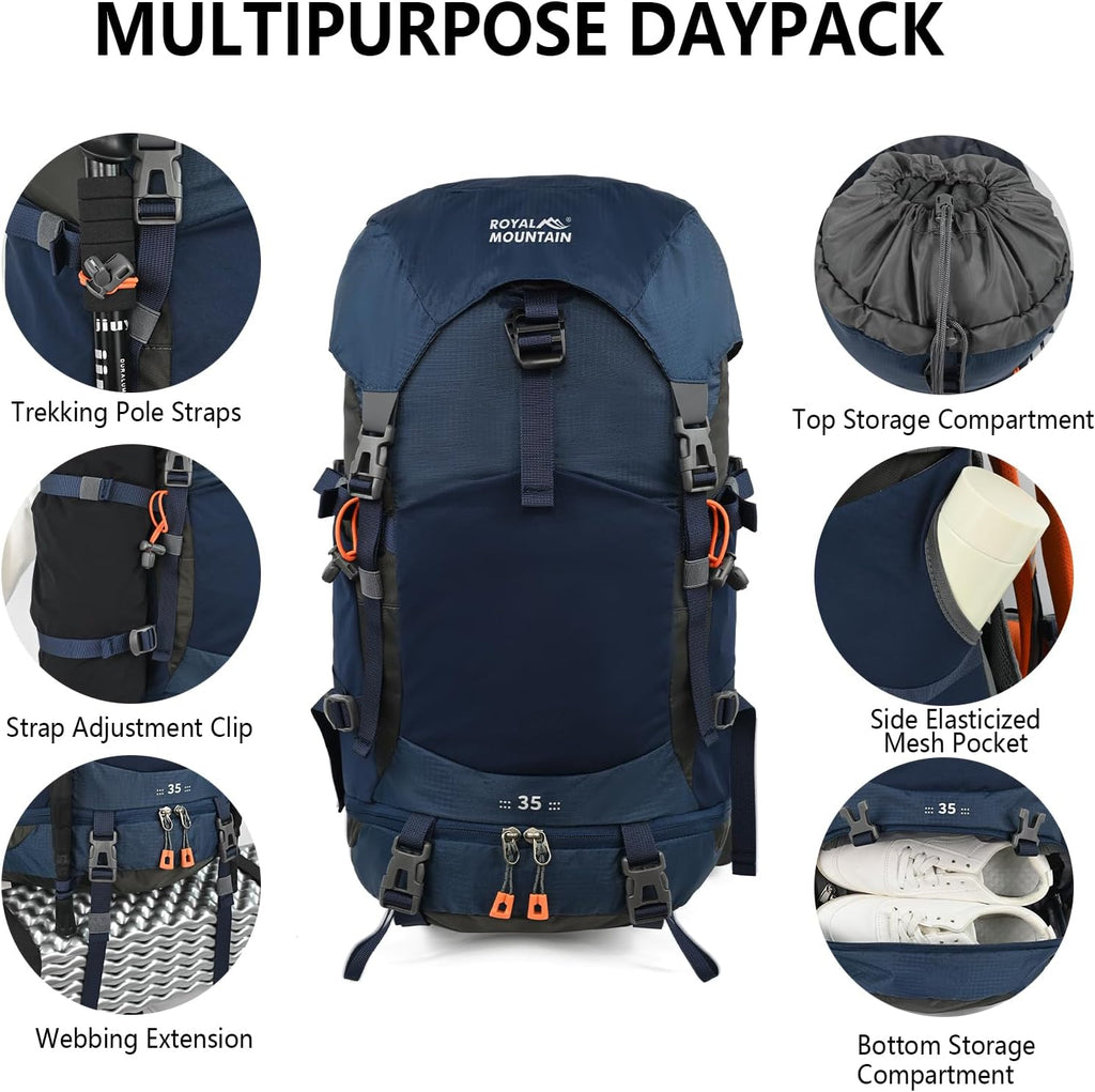 35L Hiking Backpack for Women men,Waterproof Camping Backpacking Backpack ﻿ | Outdoor Backpack Hiking for