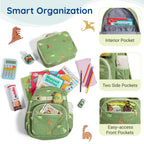 Corduroy Toddler Backpack Kindergarten Bookbag with Lunch Box