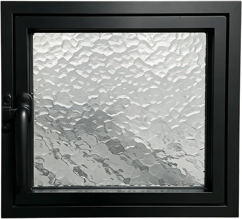 Basement Window Glass, 360° Rotating Hopper Window for Ventilation, Small Window Replacement for Bathroom, Shed