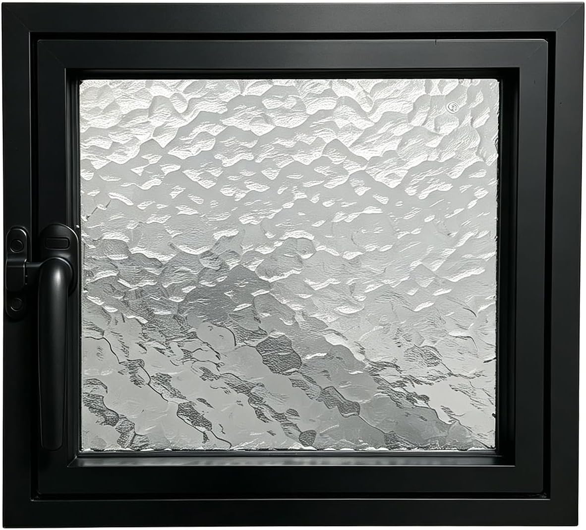 Basement Window Glass, 360° Rotating Hopper Window for Ventilation, Small Window Replacement for Bathroom, Shed
