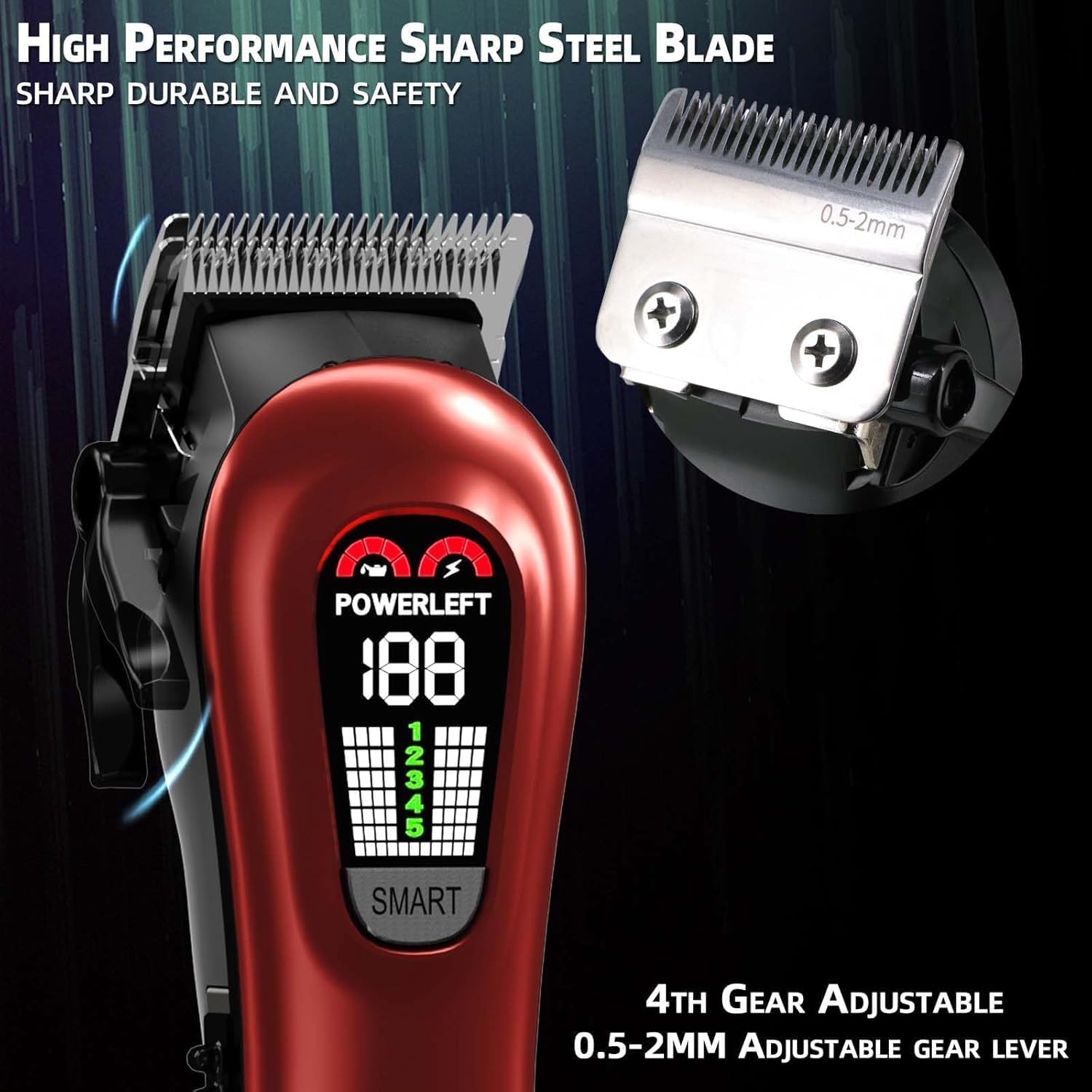 Hair Clippers for Men Barber Clippers Rechargeable Hair Trimmer Kit | Professional Clippers for Men Cordless&Corded