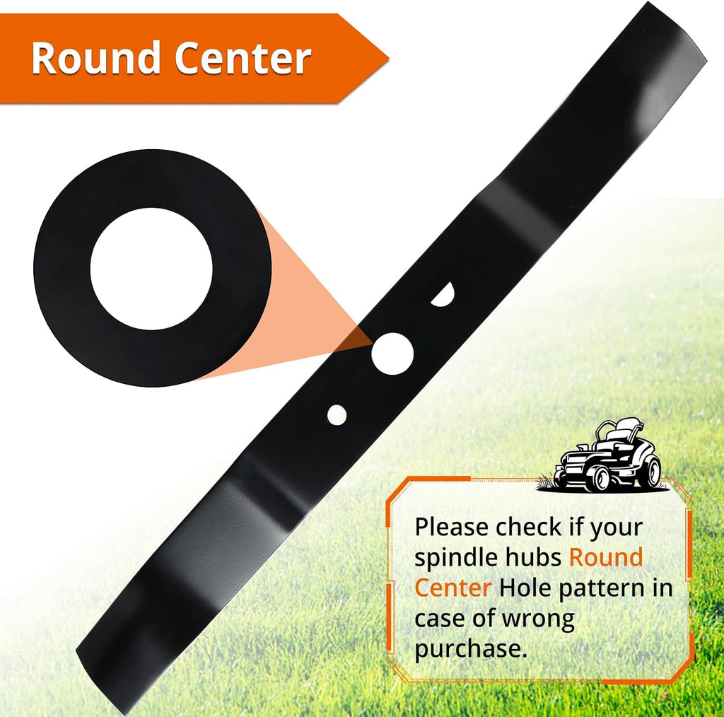25022 Lawn Mower Blade Compatible with Greenwork 20" 21" Corded Mowers - 25112, 25222, 33313250, 29172, 29423