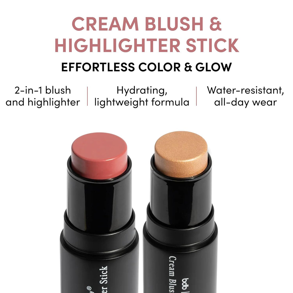 Billion Dollar Beauty Cream Blush Highlighter Stick Lightweight Makeup Duo