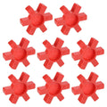 uxcell 8pcs L90 Jaw Coupling Insert, Urethane Flexible Solid Type Jaw Coupling Center Insert for L Jaw Coupling L-Jaw Coupler Set, Red