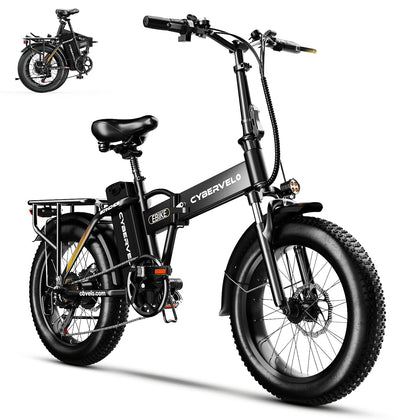 750W Folding Electric Bike, 48V 20.8AH Large Removable Battery E-Bike,80 Miles Max Range, 20" Fat Tire Electric Bike