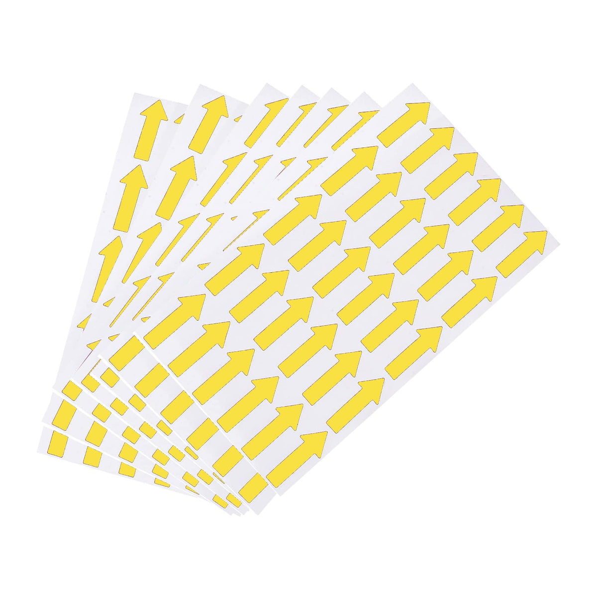 Adhesive Small Arrow Sticker Label 360 Pcs 30x12mm, Color Coding Sign Decal for Flow Direction Inspection Defect