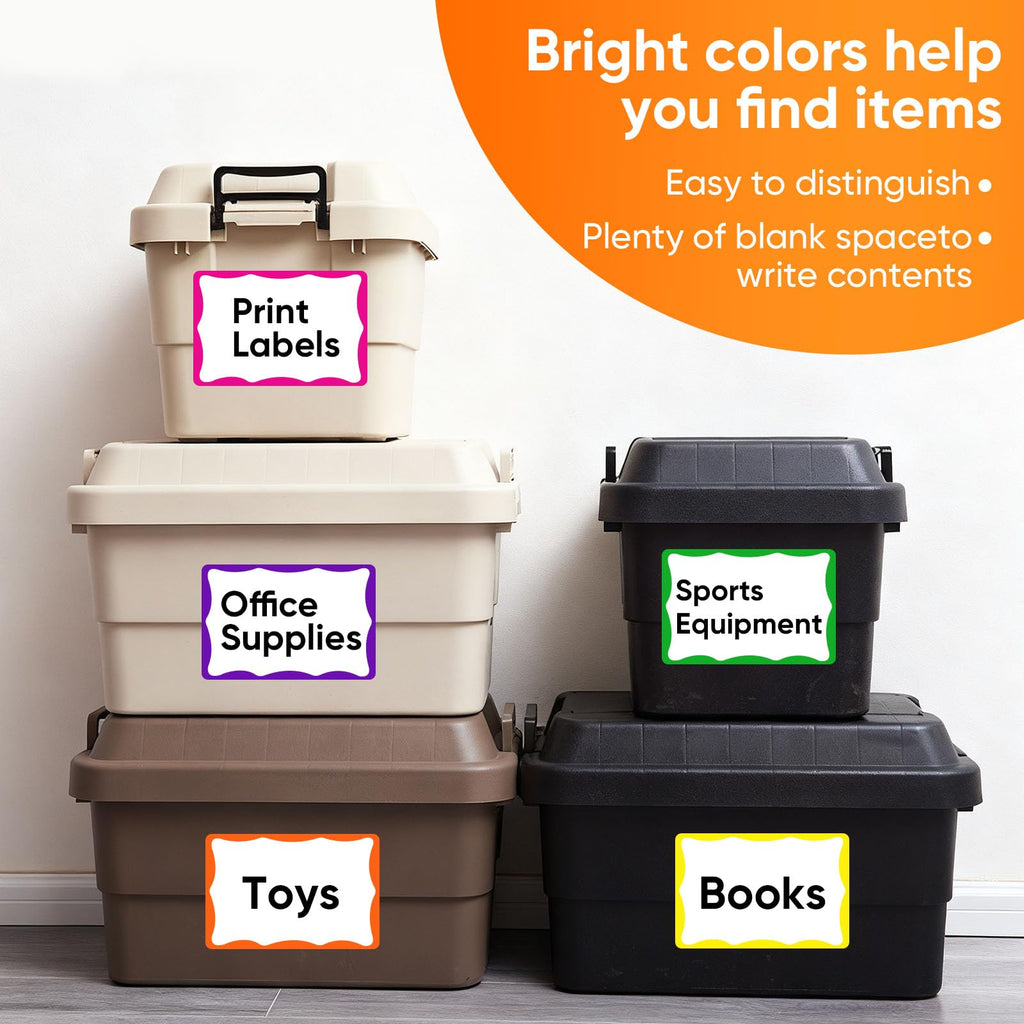 6 x 4 inch Large Moving Labels for Boxes, Packing Labels Stickers for Moving Color Coded Blank Labels Stickers