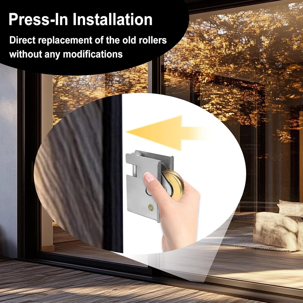2 Pack 0C5Y00P0 Sliding Patio Door Rollers Replacement