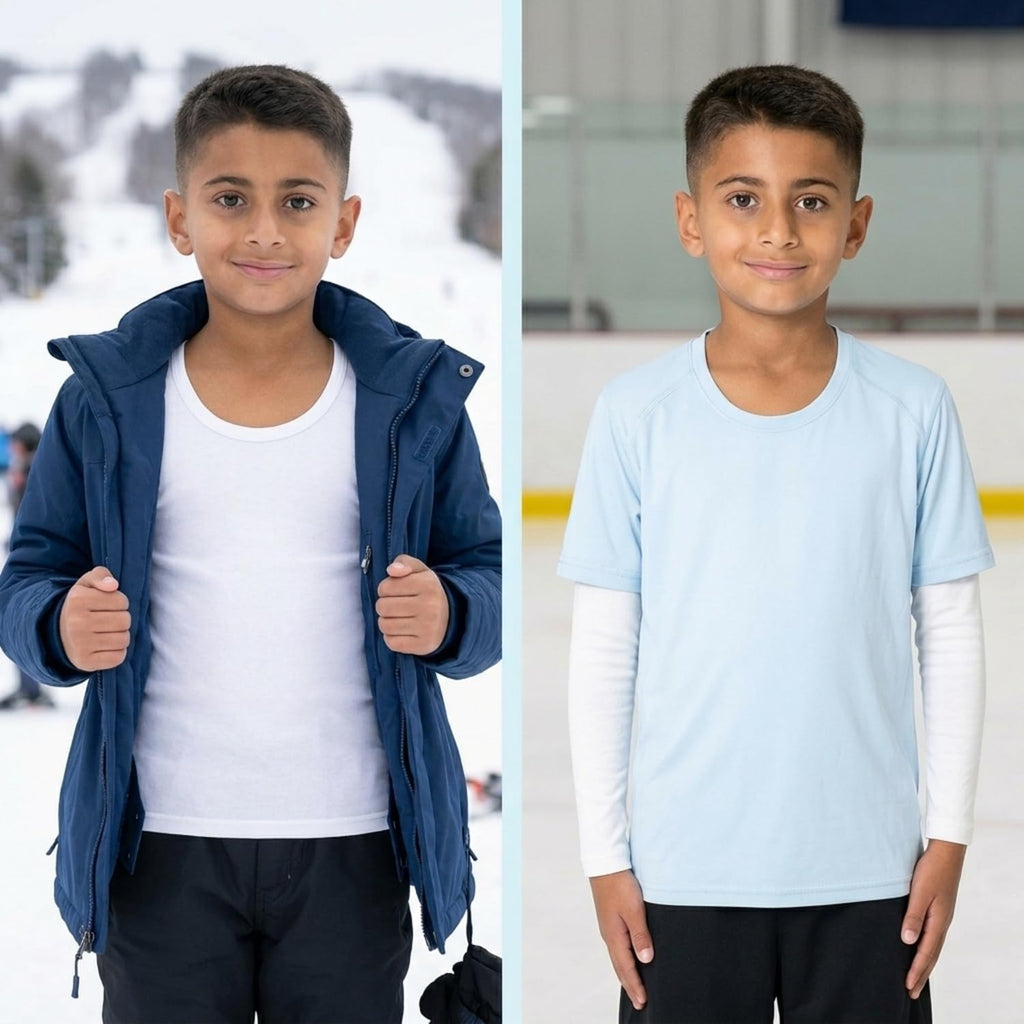 Boys Thermal Top and Bottom Underwear Set; Long Johns for Kids; Base Layer Set for Cold Weather; Microfleece Moisture