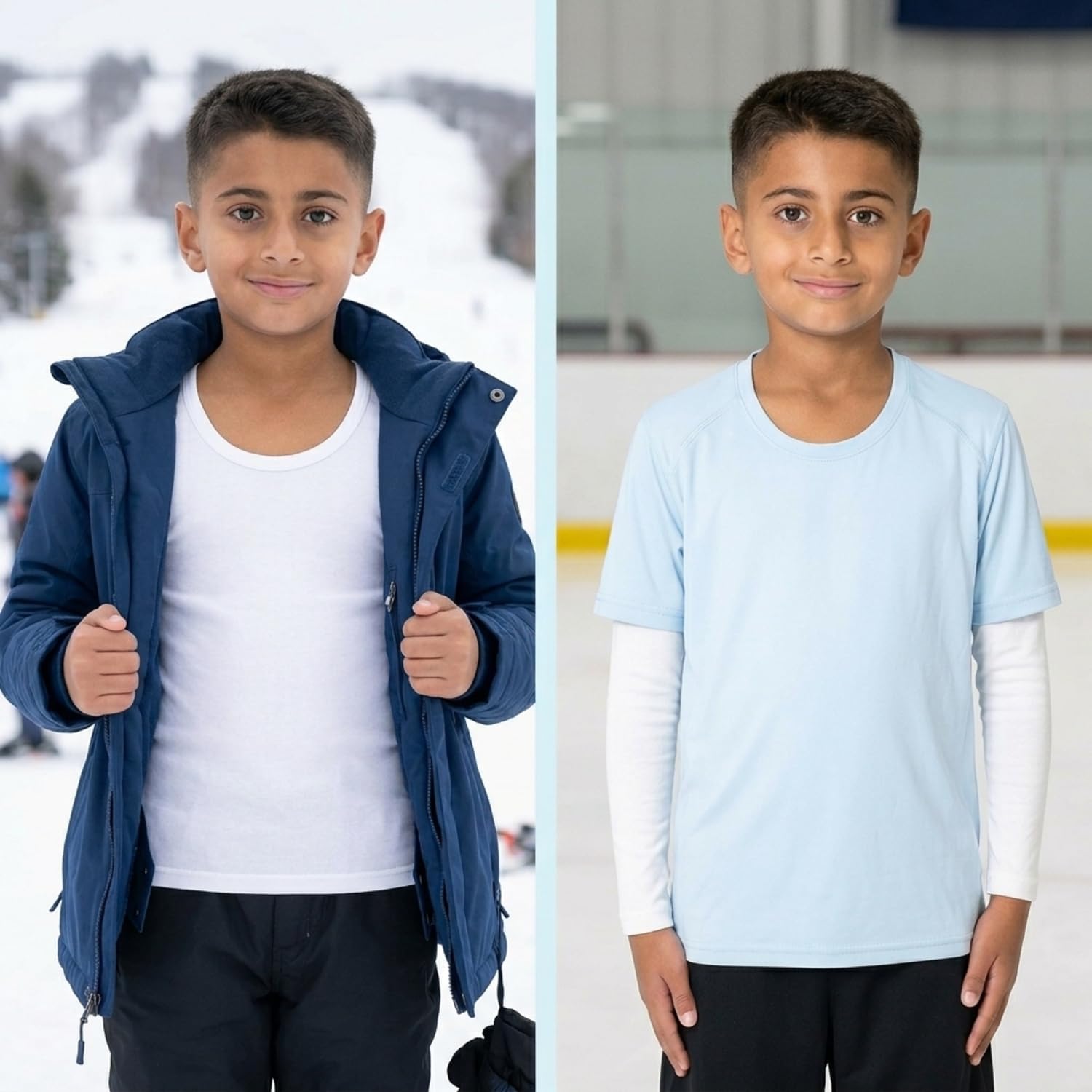 Boys Thermal Top and Bottom Underwear Set; Long Johns for Kids; Base Layer Set for Cold Weather; Microfleece Moisture
