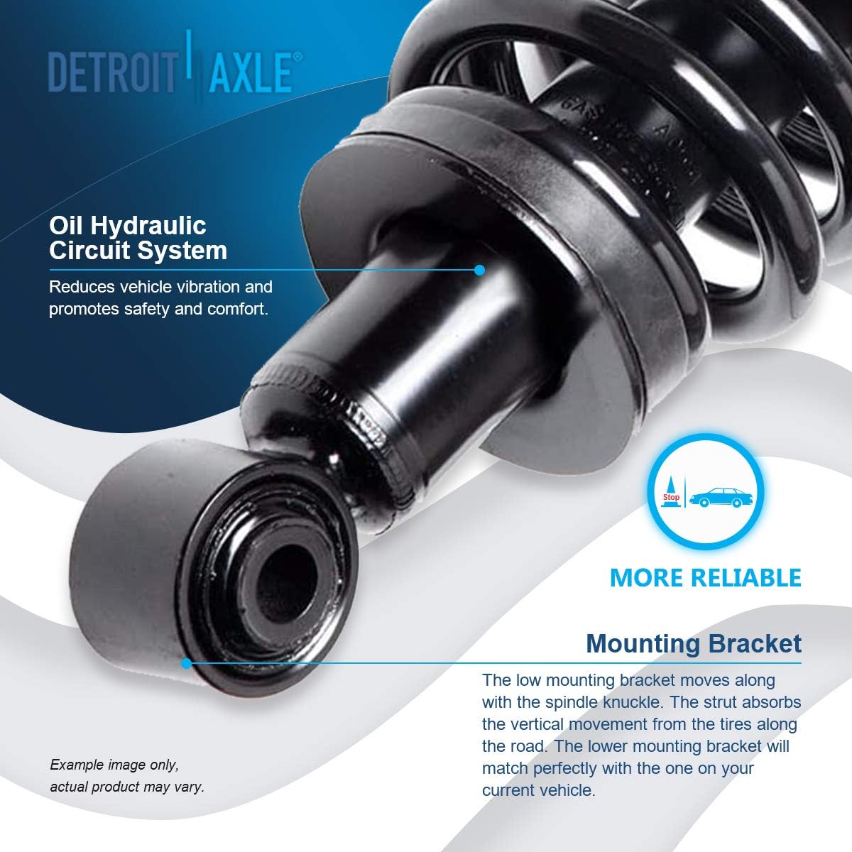 Detroit Axle - Front Struts for 2003-2011 Ford Crown Victoria