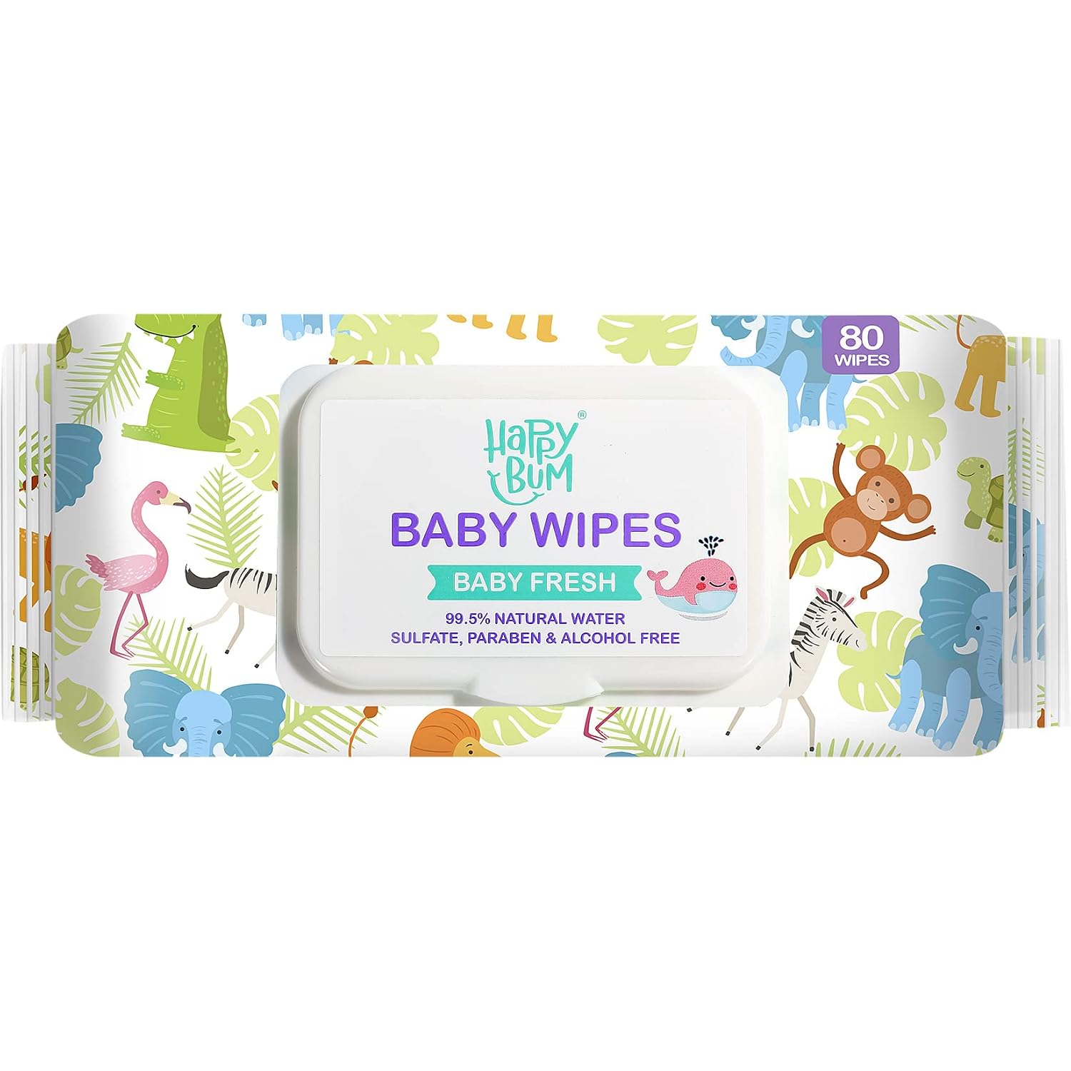 Baby Wet Wipes Unscented - Extra Large Size, Durable, 99% Water-Based & Gentle on Sensitive Skin for Face & Body,320