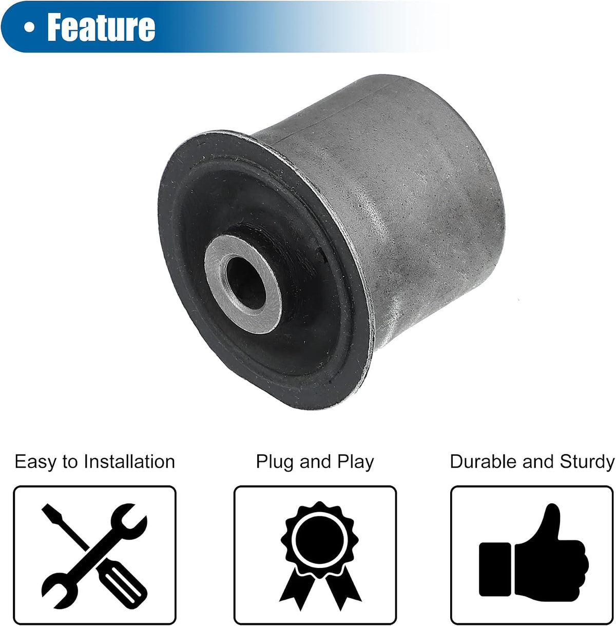 X AUTOHAUX 2pcs Front Upper Control Arm Bushing for Jeep Grand Cherokee