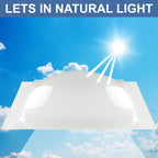 RV Skylight Outer Dome | 14" x 14" Universal Outer Skylight (White)