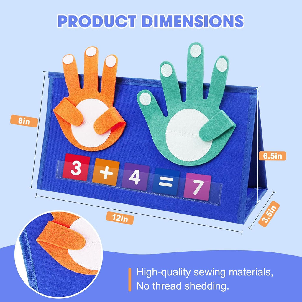 Preschool Learning Toys for Toddlers 3 4 5 Years Old, Montessori Educational Math Manipulates Number Counting Blocks