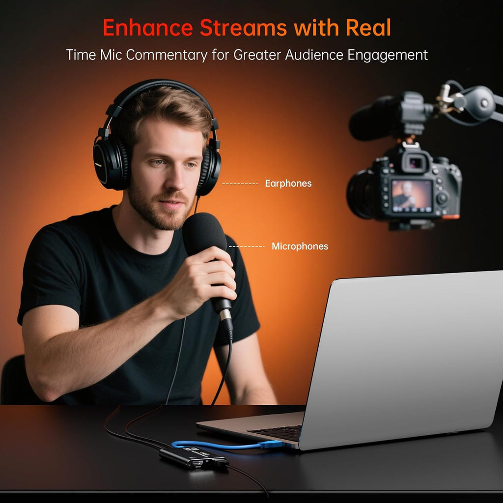 USB 3.0 HDMI Capture Card, 1080P 60FPS Capture with 4K Pass-Through | 2K 30FPS/1080P 60FPS capture and streaming with