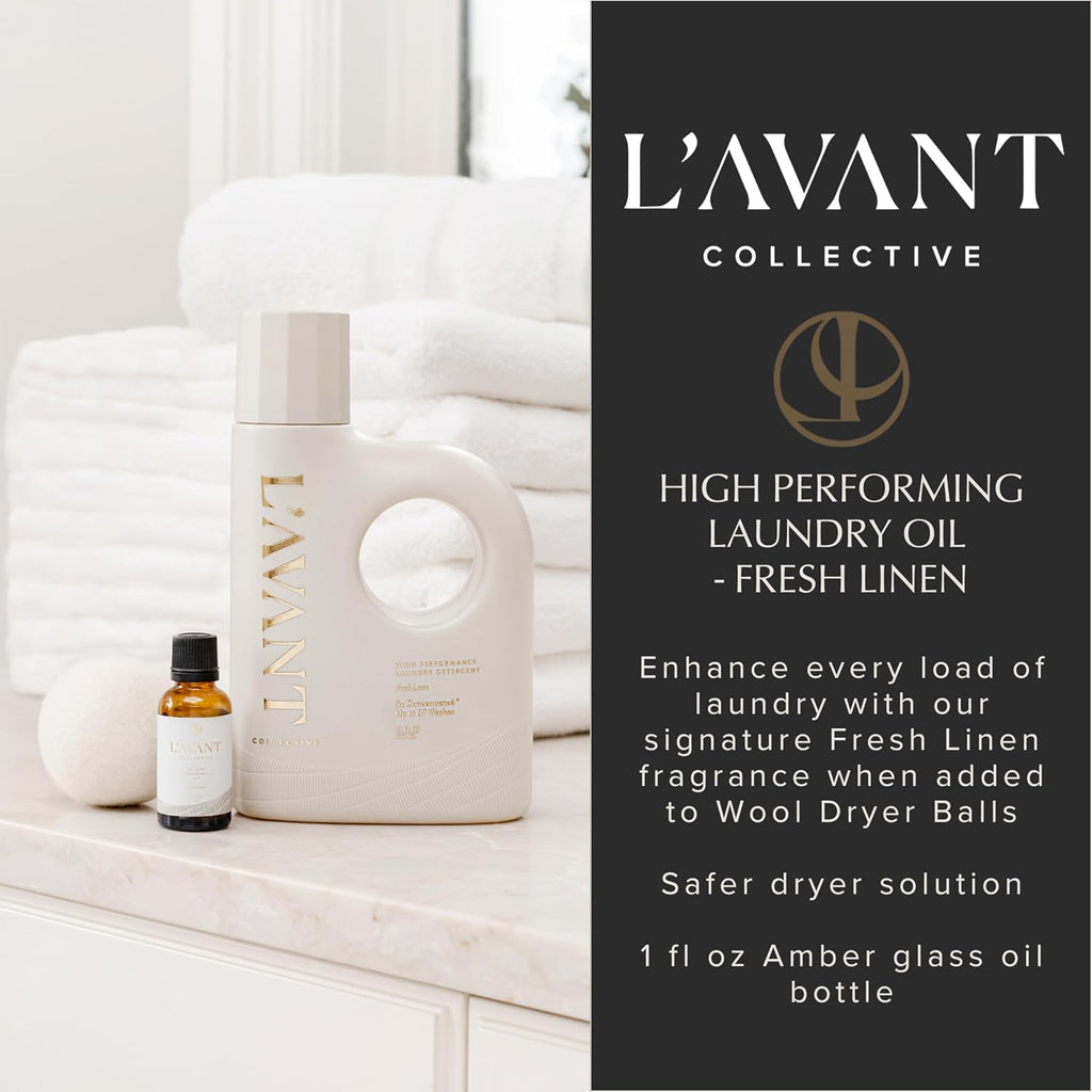 Laundry Oil 1oz, Dryer Ball Scent Booster, Fresh Linen