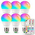 Color Changing Light Bulb 40W Equivalent with Remote Control E26