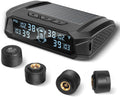 RV Tire Pressure Monitoring System,TPMS with 4 Tire Pressure Sensors | Solar Charger, 6 Alarm Modes, 0-99 PSI for