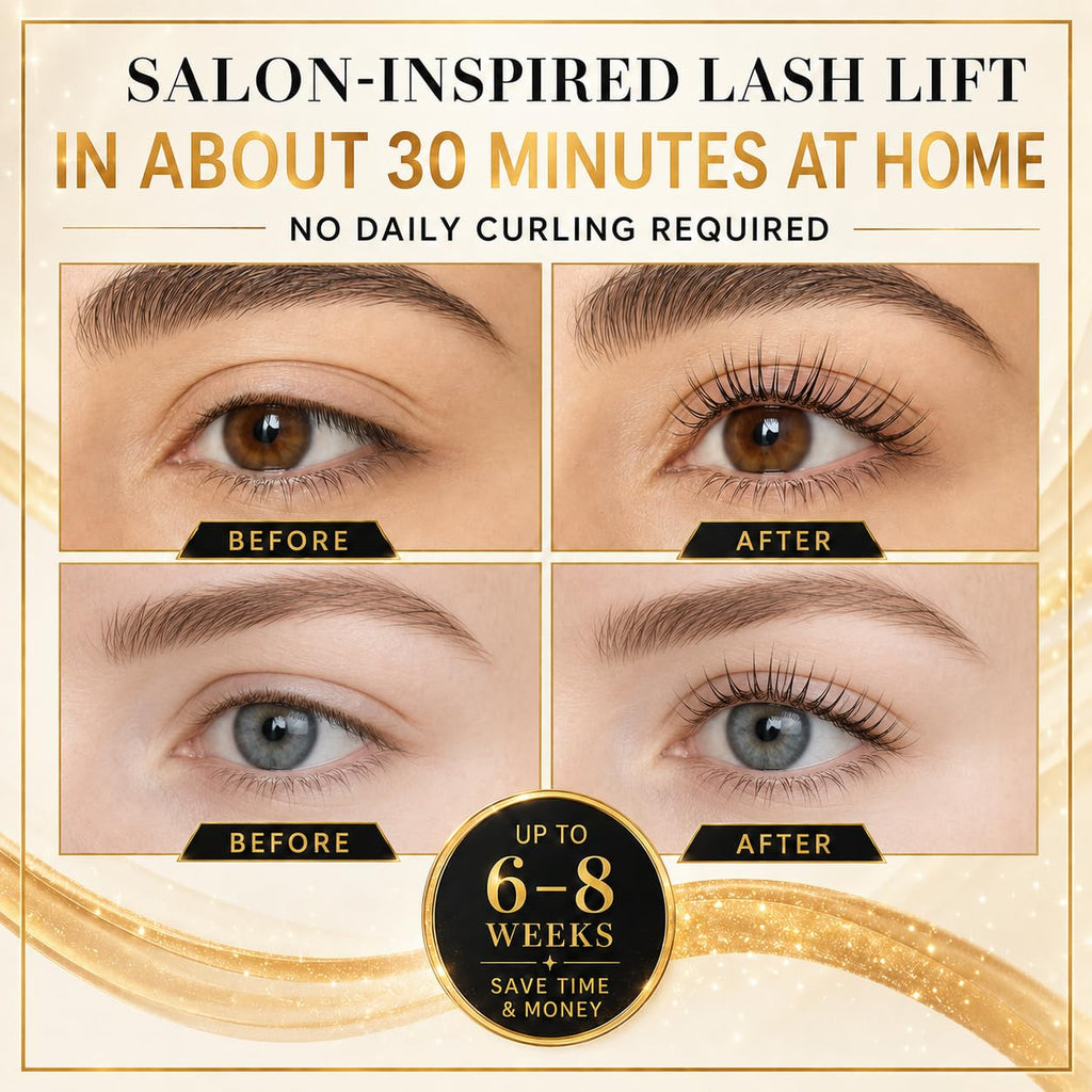 Black Color Lash Lift Kit Brow Lamination Kit - Long Lasting/Professional Results/Easy to Use/Waterproof/Complete Tools