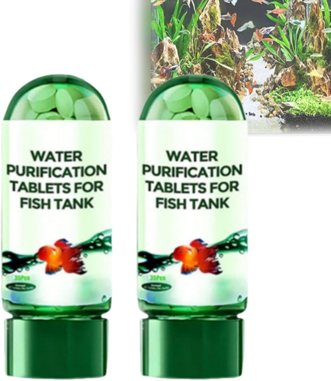 Powerful Aquarium Water Purification Tablet,Water Purification Tablets for Fish Tank,Remove All Kinds of Turbidity