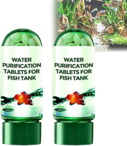 Powerful Aquarium Water Purification Tablet,Water Purification Tablets for Fish Tank,Remove All Kinds of Turbidity