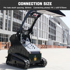 Mini Skid Steer Loader 14 HP Rato Engine Tracked Stand-On Loader Perfect for Construction and Farm Use Include