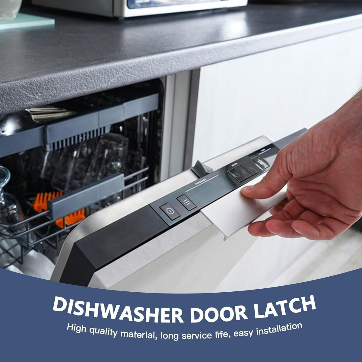 Replacement for GE/Caf:/Haier Dishwasher Door Latch for Model GDT580SMF5ES GDT580SMF6ES GDT580SSF0SS GDT580SSF2SS GDT580SSF4SS GDT580SSF5SS GDT580SSF6SS GDT580SSF7SS