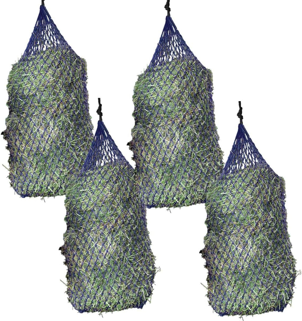 Ultra Slow Feeder Hay Net, 1-Inch Openings to Slow Hay Consumption, Durable Woven Design, Top-Loading, Holds 5-6