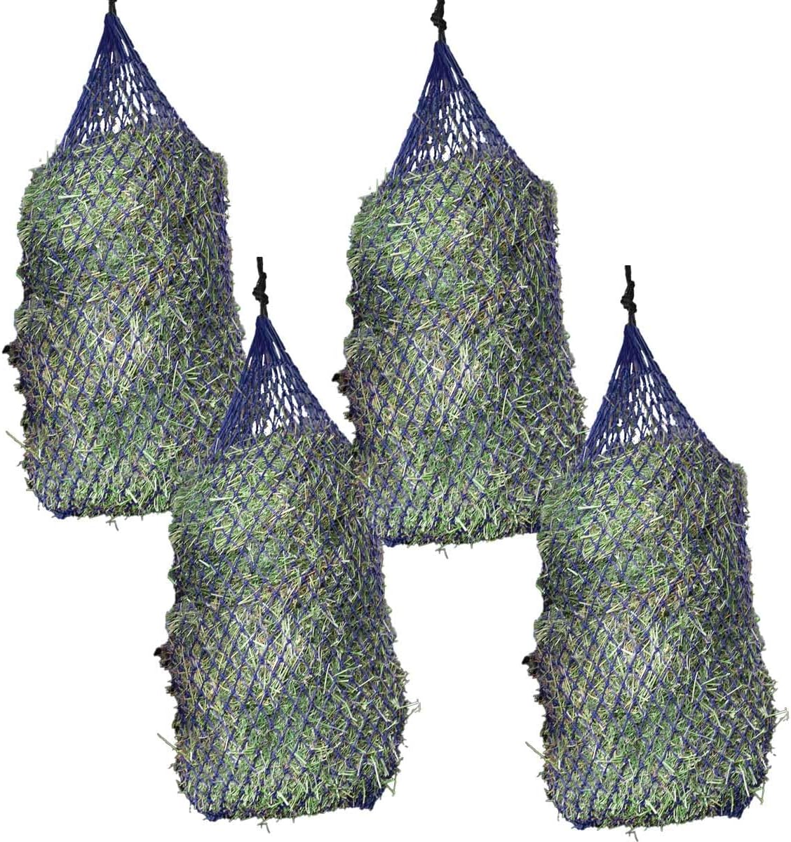 Ultra Slow Feeder Hay Net, 1-Inch Openings to Slow Hay Consumption, Durable Woven Design, Top-Loading, Holds 5-6